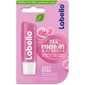 Labello Moisturizing Lip Balm - Soft Rose 4.8 Gm