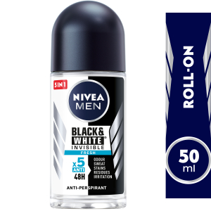 Nivea Black & White Invisible Fresh Roll On Antiperspirant 50Ml