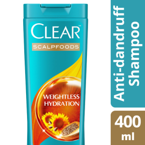 Clear Scalpfoods Weightless Hydration Shampoo 400 Ml